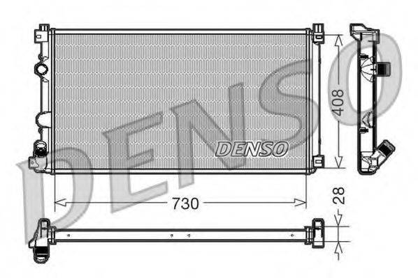 DENSO DRM23092 Радиатор, охлаждение двигателя