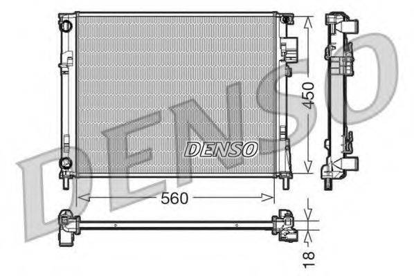 DENSO DRM23095 Радиатор, охлаждение двигателя