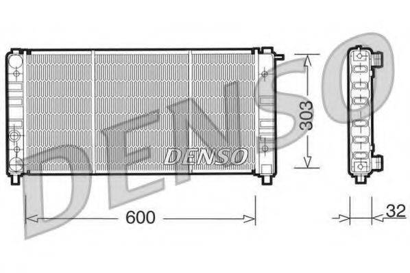 DENSO DRM26004 Радиатор, охлаждение двигателя