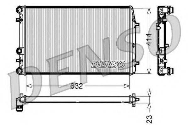 DENSO DRM27005 Радиатор, охлаждение двигателя