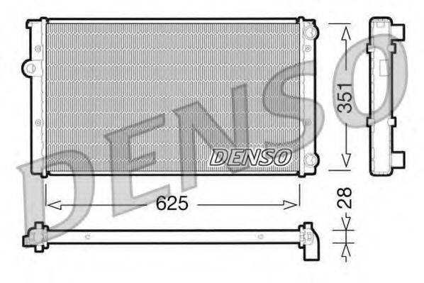 DENSO DRM32009 Радиатор, охлаждение двигателя