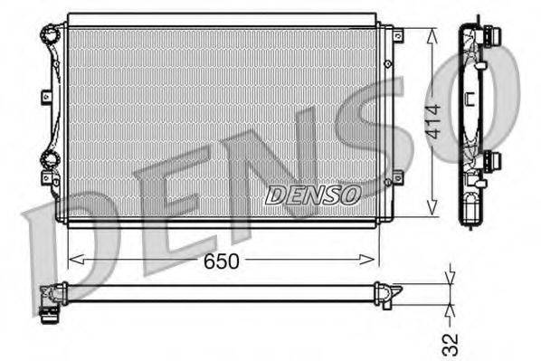 DENSO DRM32015 Радиатор, охлаждение двигателя