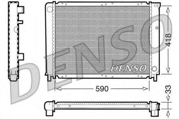 DENSO DRM33031 Радиатор, охлаждение двигателя
