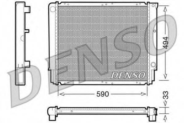 DENSO DRM33050 Радиатор, охлаждение двигателя