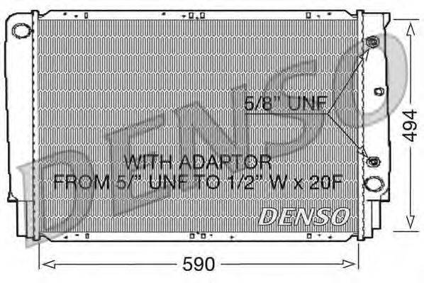 DENSO DRM33054 Радиатор, охлаждение двигателя