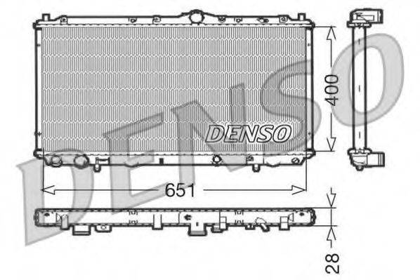 DENSO DRM33060 Радиатор, охлаждение двигателя