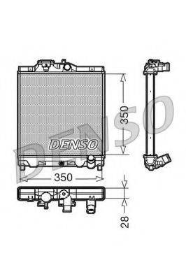 DENSO DRM40004 Радиатор, охлаждение двигателя