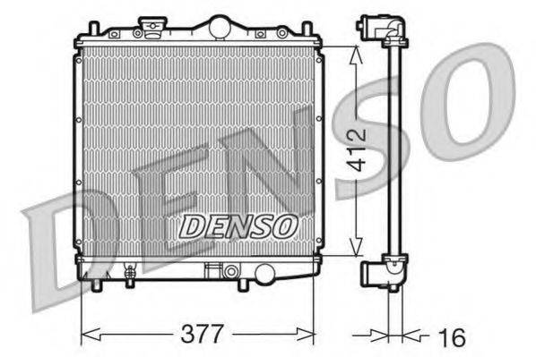 DENSO DRM45001 Радиатор, охлаждение двигателя