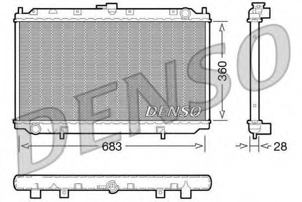 DENSO DRM46010 Радиатор, охлаждение двигателя