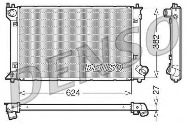 DENSO DRM50027 Радиатор, охлаждение двигателя