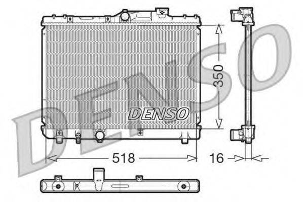 DENSO DRM50029 Радиатор, охлаждение двигателя