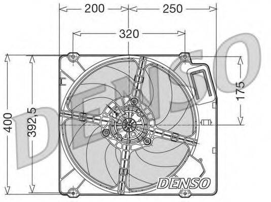 DENSO DER01003 Вентилятор, охлаждение двигателя