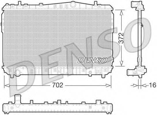 DENSO DRM08004 Радиатор, охлаждение двигателя