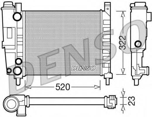 DENSO DRM09144 Радиатор, охлаждение двигателя