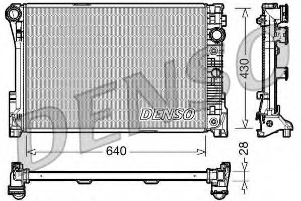 DENSO DRM17043 Радиатор, охлаждение двигателя