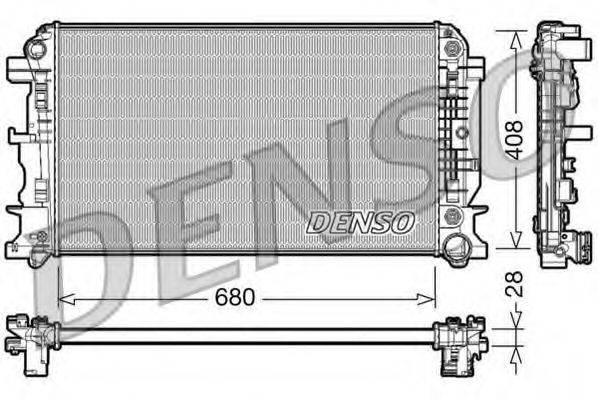 DENSO DRM17044 Радиатор, охлаждение двигателя