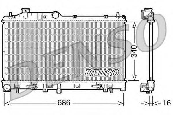 DENSO DRM36009 Радиатор, охлаждение двигателя
