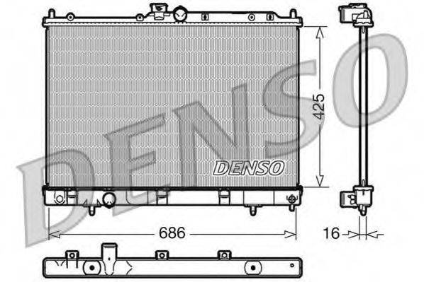 DENSO DRM45031 Радиатор, охлаждение двигателя