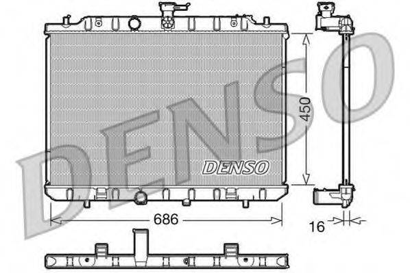 DENSO DRM46006 Радиатор, охлаждение двигателя