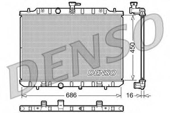 DENSO DRM46009 Радиатор, охлаждение двигателя