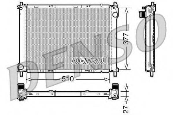 DENSO DRM46022 Радиатор, охлаждение двигателя