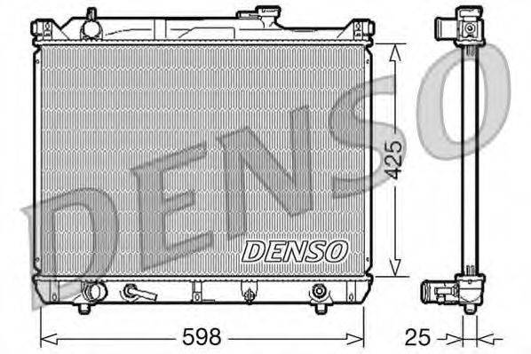 DENSO DRM47021 Радиатор, охлаждение двигателя