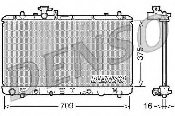 DENSO DRM47024 Радиатор, охлаждение двигателя