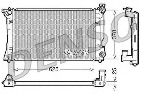 DENSO DRM50035 Радиатор, охлаждение двигателя