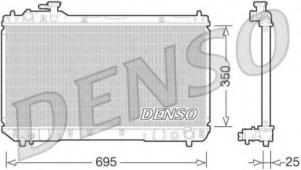 DENSO DRM50062 Радиатор, охлаждение двигателя
