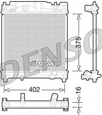 DENSO DRM50077 Радиатор, охлаждение двигателя