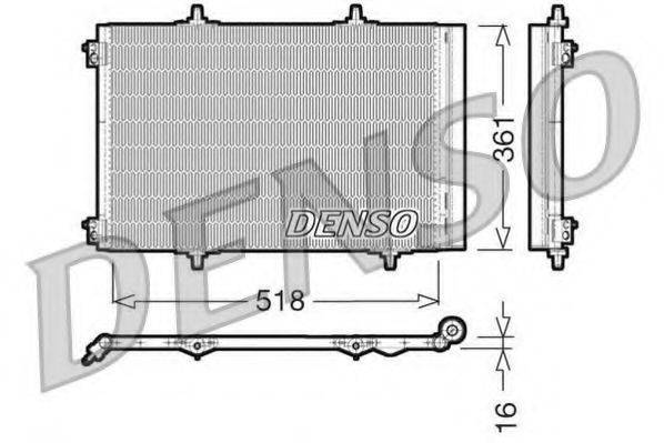 DENSO DCN07013 Конденсатор, кондиционер