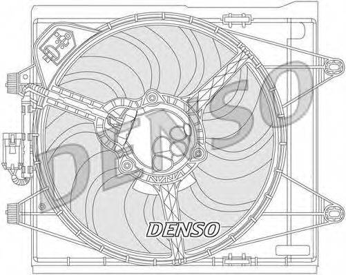 DENSO DER09051 Вентилятор, охлаждение двигателя