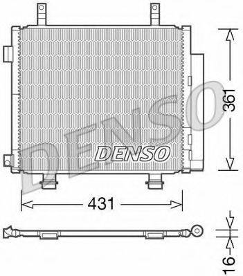 DENSO DCN47004 Конденсатор, кондиционер