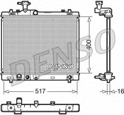 DENSO DRM47033 Радиатор, охлаждение двигателя
