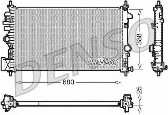 DENSO DRM20109 Радиатор, охлаждение двигателя