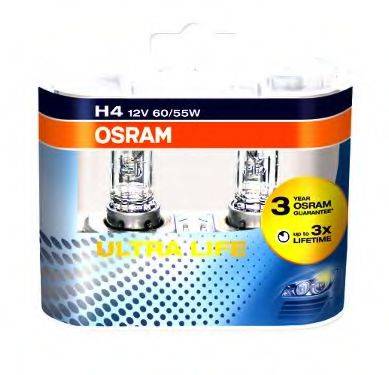 OSRAM 64193ULTHCB Лампа накаливания, фара дальнего света; Лампа накаливания, основная фара; Лампа накаливания, противотуманная фара; Лампа накаливания, основная фара; Лампа накаливания, фара дальнего света; Лампа накаливания, противотуманная фара