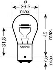 OSRAM 7538LDR Лампа накаливания, фонарь сигнала тормож./ задний габ. огонь; Лампа накаливания, фонарь сигнала торможения; Лампа накаливания, задняя противотуманная фара; Лампа накаливания, задний гарабитный огонь; Лампа накаливания, фонарь сигнала тормож./ задний габ. огонь; Лампа накаливания, фонарь сигнала торможения; Лампа накаливания, задняя противотуманная фара; Лампа накаливания, задний гарабитный огонь; Лампа, противотуманные . задние фонари; Лампа, противотуманные . задние фонари