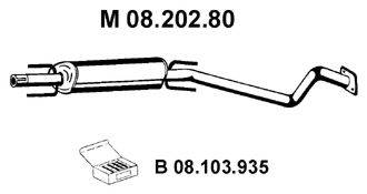 EBERSPACHER 0820280 Средний глушитель выхлопных газов