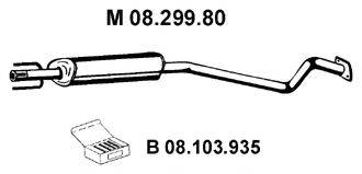 EBERSPACHER 0829980 Средний глушитель выхлопных газов