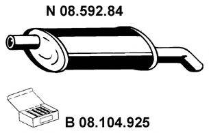 EBERSPACHER 0859284 Глушитель выхлопных газов конечный