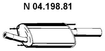 EBERSPACHER 0419881 Глушитель выхлопных газов конечный