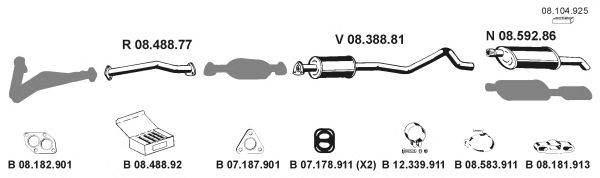 EBERSPACHER 082149 Система выпуска ОГ