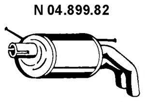 EBERSPACHER 0489982 Глушитель выхлопных газов конечный