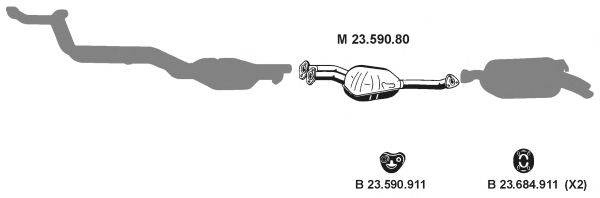 EBERSPACHER 232162 Система выпуска ОГ