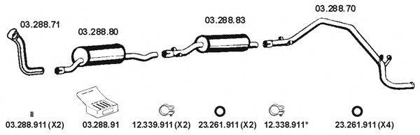 EBERSPACHER 032104 Система выпуска ОГ
