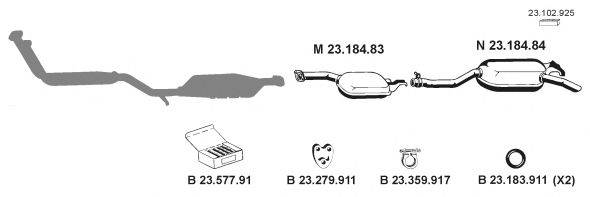 EBERSPACHER 232085 Система выпуска ОГ