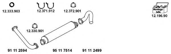 EBERSPACHER 121174 Система выпуска ОГ