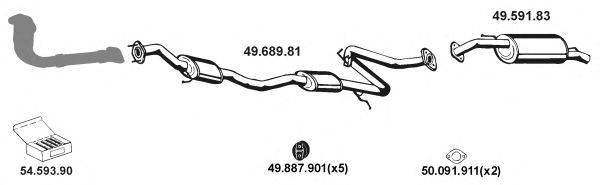 EBERSPACHER 492027 Система выпуска ОГ