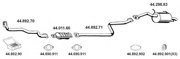 EBERSPACHER 442020 Система выпуска ОГ