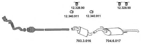 EBERSPACHER AP1003 Система выпуска ОГ